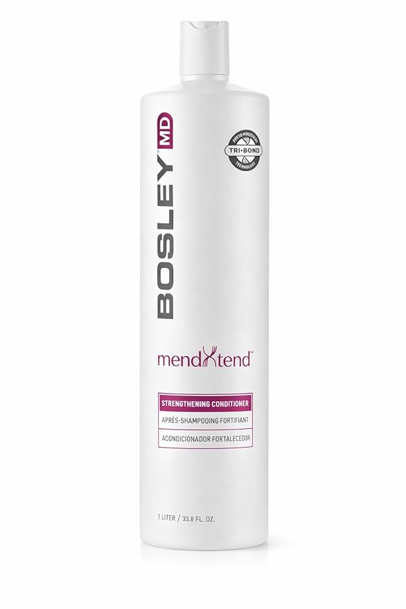 BosleyMD MendXtend Strengthening Conditioner to Promote Growth & Prevent Breakage with Saw Palmetto, Hyaluronic Acid and Pomegranate Extract