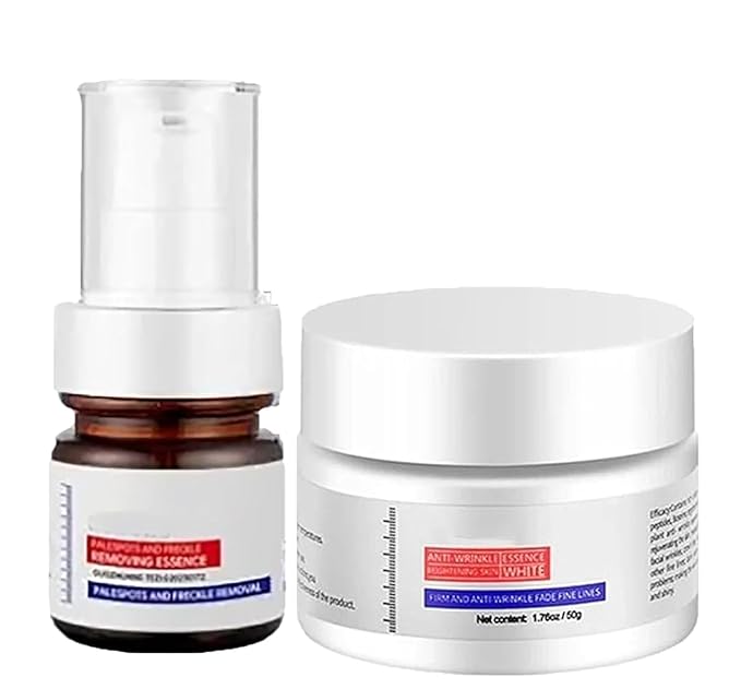 Melasma Treatment Serum, 𝐖𝐡𝐢𝐭𝐞𝐧𝐢𝐧𝐠 and 𝐅𝐫𝐞𝐜𝐤𝐥𝐞 Removing Set, Anti Wrinkle Facial Cream, Crema Para Manchas De La Piel Crema Para Manchas, Freckle Serum for Face (2)