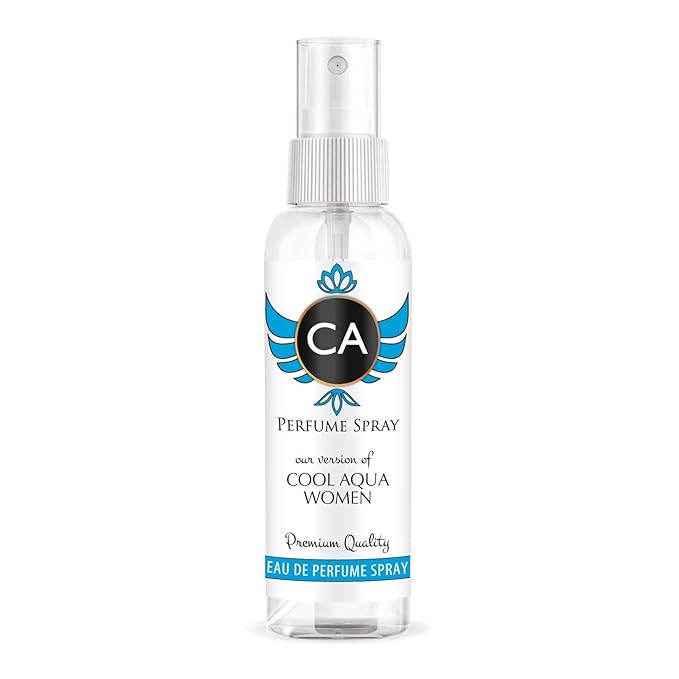 CA Perfume Eco Refill Impression of Cool Aqua Women Aromatic Aquatic Long Lasting Fragrance Eau De Parfum 2 Fl Oz 60ml