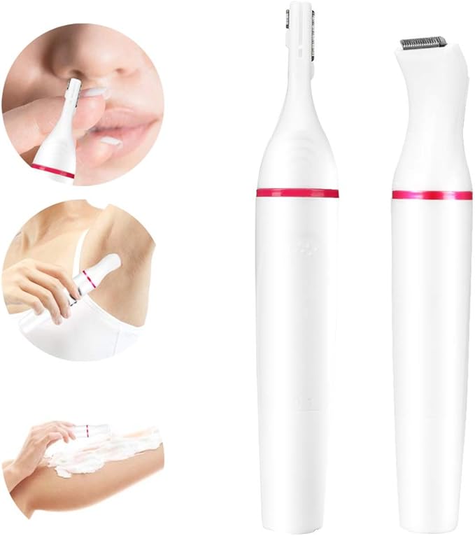 with Detachable Cutter Heads Portable Women Eyebrow Trimmer Women Hair Shaver, Women Electric Shaver, Multi-Functional for Women Men