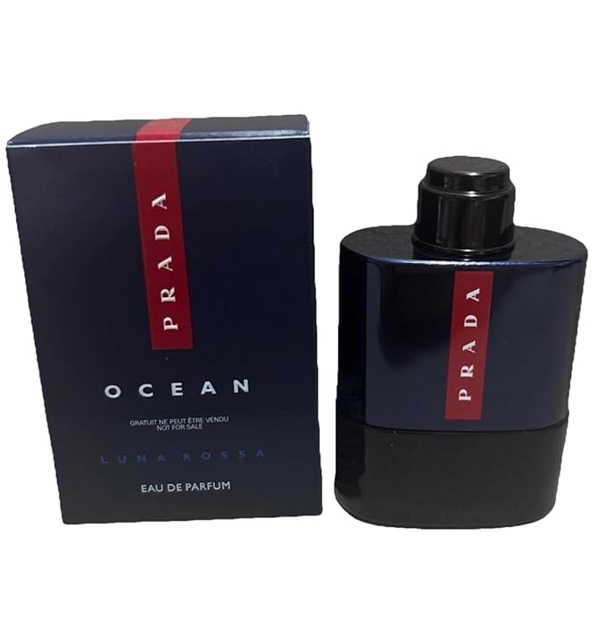 Prada Men's Luna Rossa Ocean Eau de Parfum EDP, Mini, 9 ml, .3 oz