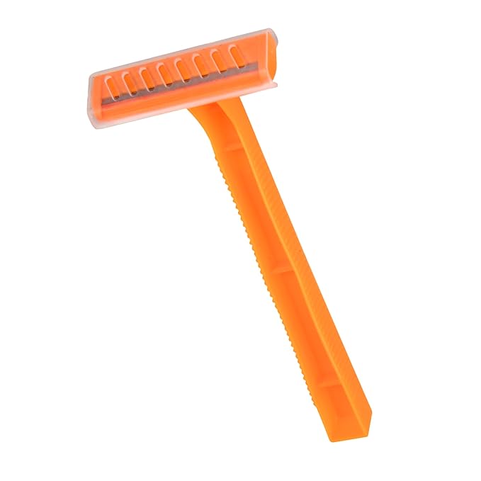 100 Pack Single Blade Manual Handheld Disposable Shaving Razors - 100 Single Blade Razor Count