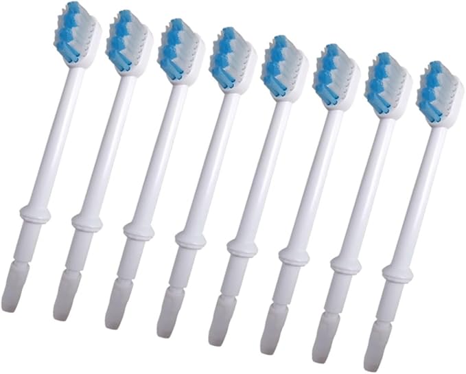 8pcs Oral Irrigator Replacement Brush Heads Water Flosser Brush Heads Compatible Months Replacement