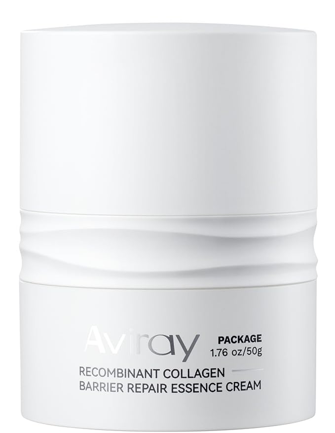 Recombinant Collagen Face Cream - Barrier Repair Moisturizer Cream with Panthenol Centella Licorice Complex for Hydrating Soothing Strengthening for Women & Men for Sensitive Skin V3-50G