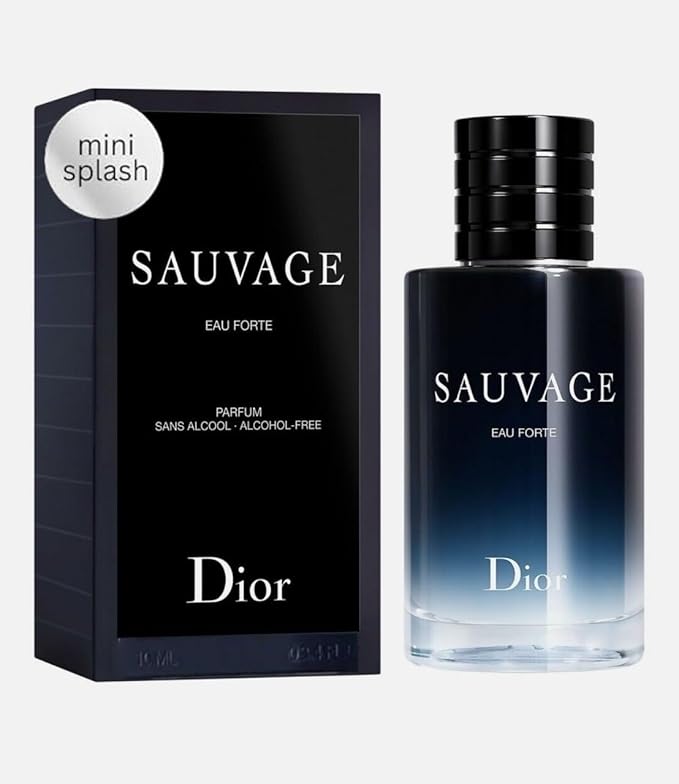 Dior Sauvage Eau Forte Parfum Mini Splash 0.34 Oz Travel Perfume