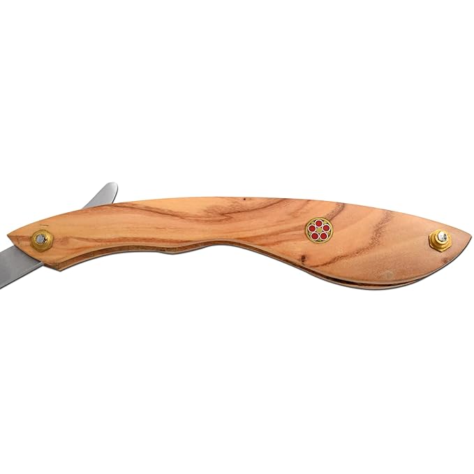 Straight Razor | Straight Edge-Razor Wood Handle- Sharp | High Hardness Stainless Steel Cutthroat Straight Edge Blade | Barber Razor (222)