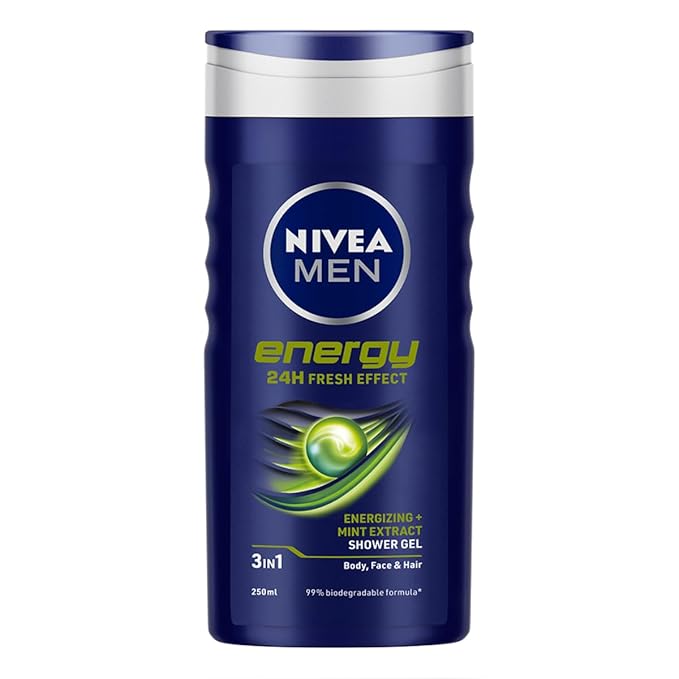 Nivea For Men Energy Shower Gel | 250ml (8.45 Fl Oz)
