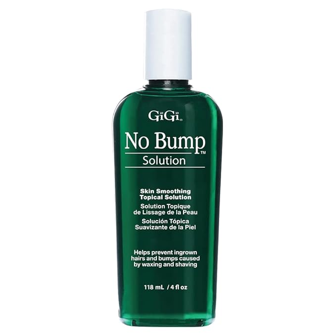 GIGI No Bump Skin-Smoothing Topical Solution, Helps Prevent Razor Burns, Hair Bumps, and Ingrown Hair After Waxing or Shaving, Soothes and Calms Skin, Suitable for Men and Women, 4 fl oz - 1 Pack