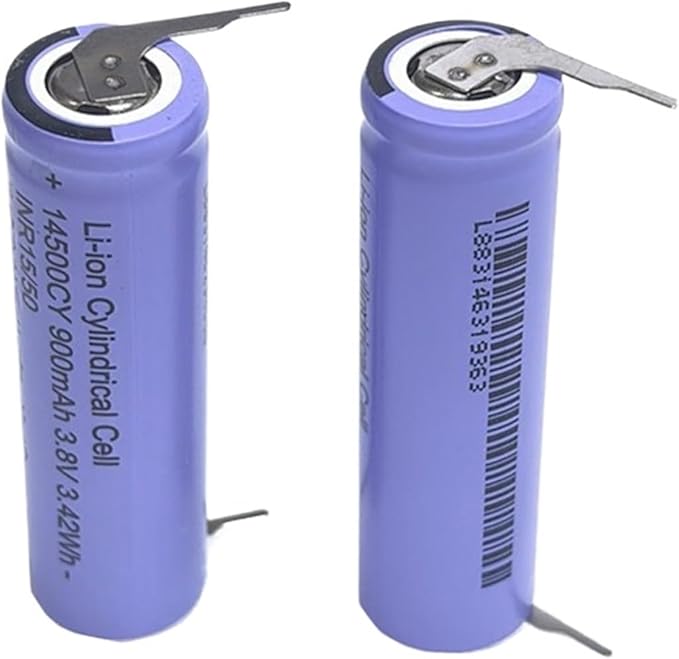 2PCS 3.8V 900mAh 14500CY Toothbrush Battery .Compatible With Philips HX6310 HX6511 HX6730 HX6910 HX6920 HX9140 HX9340 HX9350 HX9360 HX9370