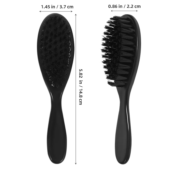 MERRYHAPY 4pcs Men Beard Brush Grooming Shaping Tool with Soft Bristles for Comfortable Cleaning Design for Barber Shop and Personal Care