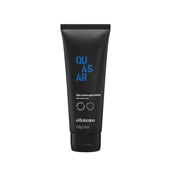 O Boticário Quasar Aftershave Gel for Men with Chamomile, Bisabolol and Aloe, 110g