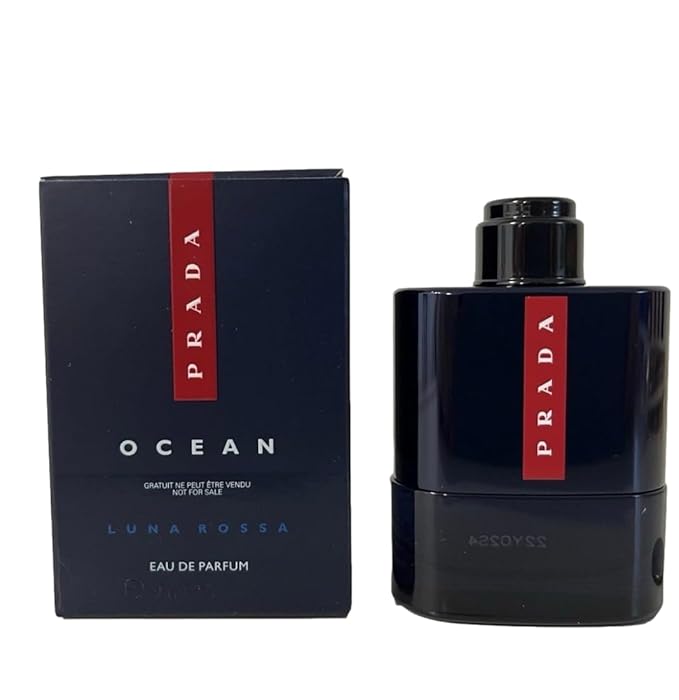 Prada Men's Luna Rossa Ocean Eau de Parfum EDP, Mini, 9 ml, .3 oz