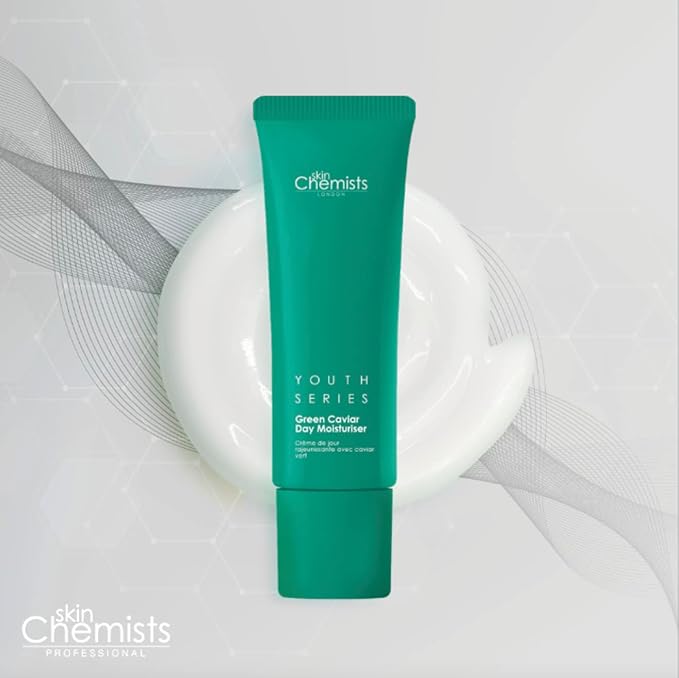 skinChemists Green Caviar ‘Sea Grapes’ Facial Day Moisturizer with Vitamin C, Vitamin A and Bakuchiol for smooth younger looking skin - Made in the USA (2 Pack)