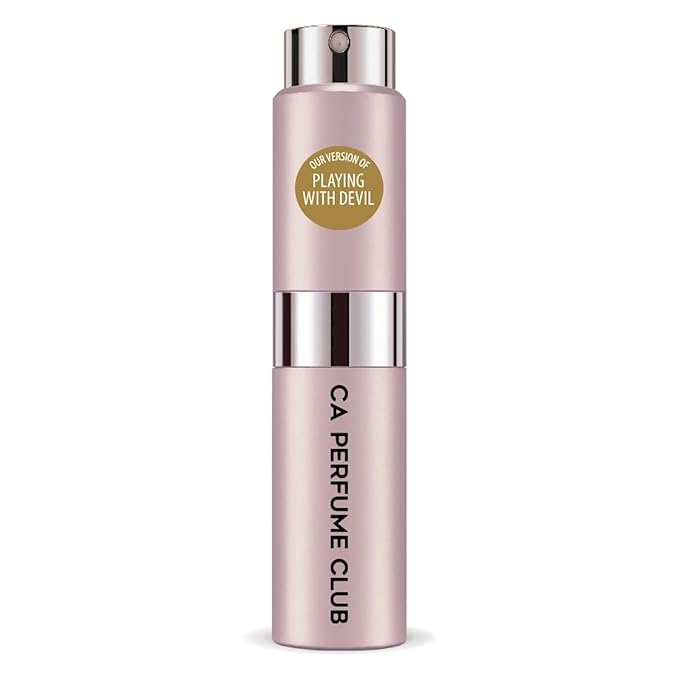 CA Perfume Impression of Playing With Devil for Women Amber Floral Scent Long Lasting Perfumes for Women Eau De Parfum Travel Size Refillable Atomizer Spray 0.27 Fl Oz 8ml