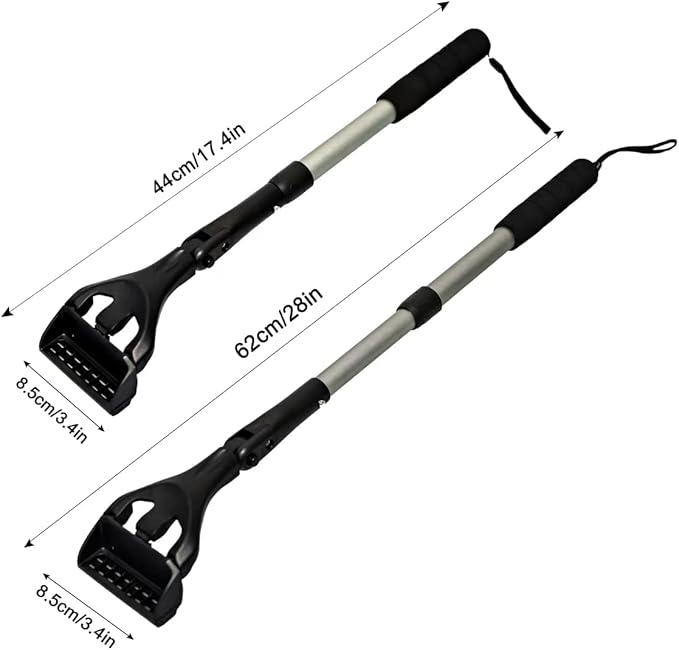 EASACE Back Hair Shaver for Men, DIY Body Grooming, Safety Blade, Extension Handle, Wet & Dry Use