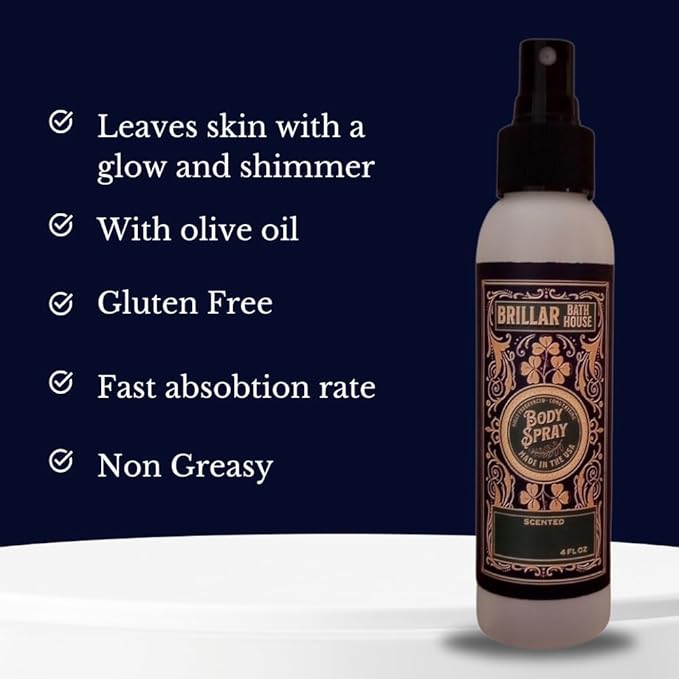 Black Raspberry Vanilla Scented Shimmering Body Spray, 4 Oz