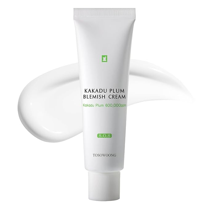 TOSOWOONG Kakadu Plum Blemish Cream, Dark Spot Remover for Face Cream, Kakadu Plum 600,000ppm, Niacinamide, Adenosine, Betaine, Dark Spot Corrector, Vitamin C, Korean Skin Care, 50g, 1.76 oz.