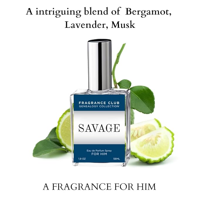 FRAGRANCE CLUB Savage Storm Eau de Parfum– Fresh Spicy Woody Cologne – Long Lasting Masculine- Luxury Inspired Fragrance 1.9 fl. oz.