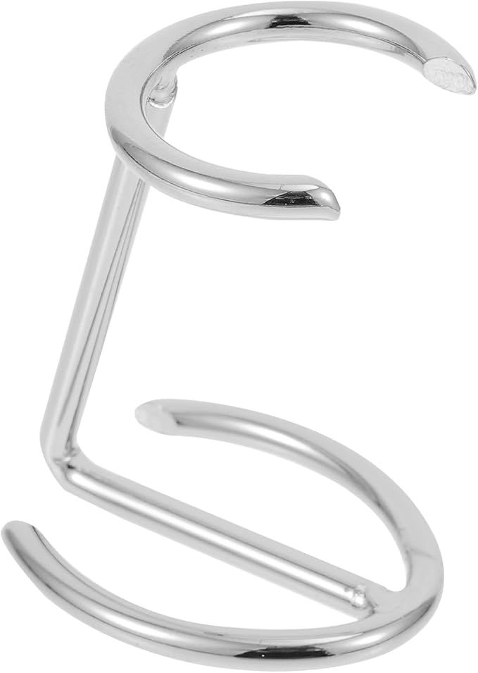 Ferroalloy Razor Brush Stand and Razor Holder Silver Bathroom Storage Rack for Men’s Shaving Brush Drying and Organization