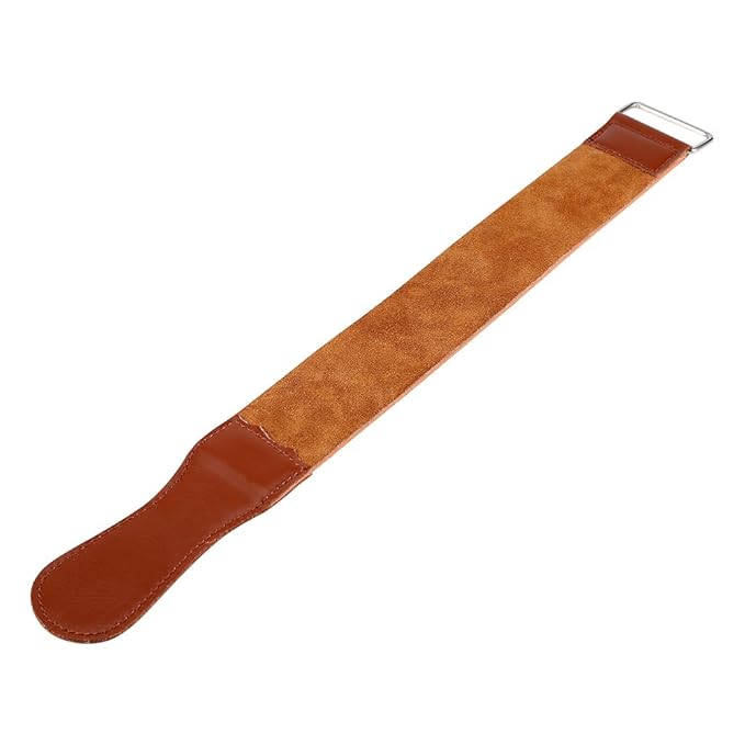 Barber Strop Leather, Leather Strop for Straight Sharpening and Smooth, Sharpening Strap, 8.5" Straight Strops Cow Strap Hair Removal Strops
