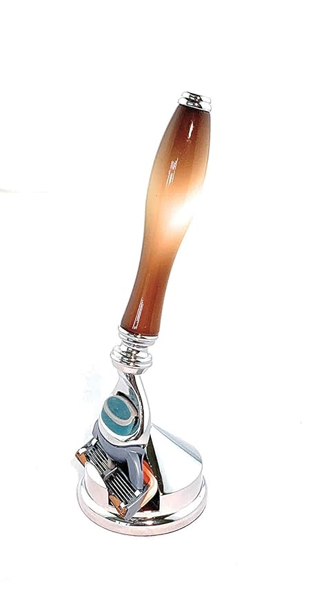G.B.S Heavy Duty Chrome Base Shaving Razor Stand