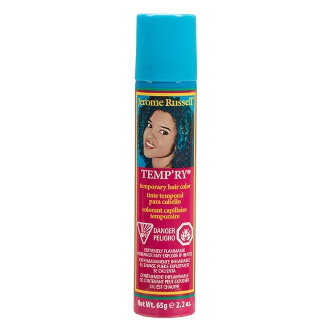 Jerome Russell Temporary Hair Color Spray, Roman Bronze - Intense Spray-On Temporary Hair Color, Fast-Drying, Non-Sticky, 2.2 oz, Cruelty Free, BPA Free, Travel Size