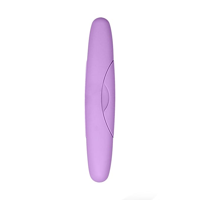 RADIUS Toothbrush Travel Case for Standard Brush, BPA-Free Recycled Plastic, Portable for Bathroom, School, Home, Camping - Lavender (FITS ALL CONVENTIONAL TOOTHBRUSH SOURCE TOOTHBRUSH)