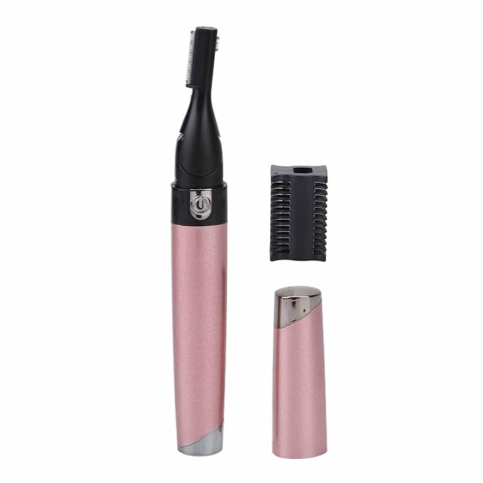 Yinhing Electric Eyebrow Trimmer,Portable Hair Remover Trimmer Painless Shaver Kit for Women Men Lips Armpit Leg Body,Battery Operated ()