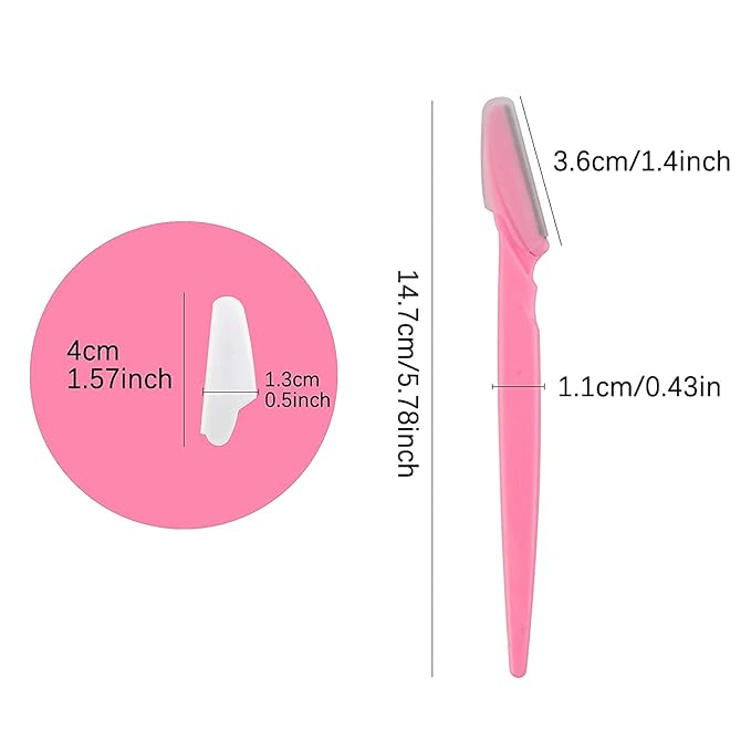 Eyebrow Razor 62 Pcs Multipurpose Exfoliating Dermaplaning Tool Trimming and Shaving Grooming for Face and Eyebrow Shaper for Women and Man Mooerca