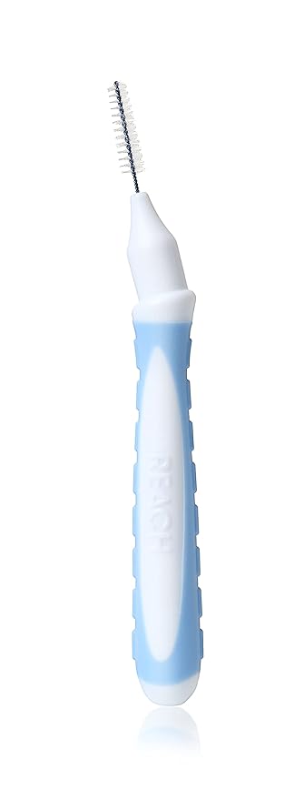 Reach Interdental Brush Cleaners, 1mm, Tight, Sensitive Gum Protection, Plaque Remover for Teeth, Braces Flossers, Braces Brush, Dental Toothbrushes, Oral Care, 1 Pack, 10 Count