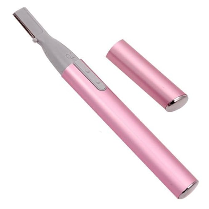 Electric Eyebrow Trimmer Women Precision Face Razors Battery Operated Small Hair Remover Shaver Epilator for Face Neck Fuzz Lips Body Arms Leg