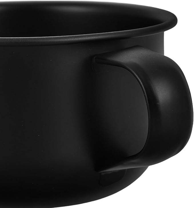 VICASKY Metal Shaving Soap Bowl with Handle for Men Small Shaving Soap Lather Mug Foam Container Suitable for Bathroom Use