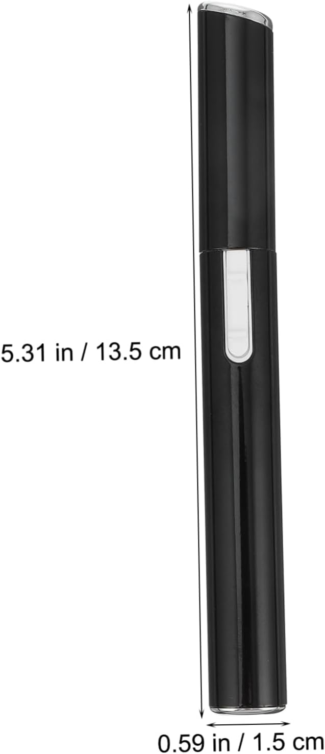 1 Set Eyebrow Trimmer Lint Remover Shaver Portable Hair Removal Devices Mini Facial Hair Remover Face Hair Remover Hair Removal Cream Reusable Face Razor Black Aluminum Tube
