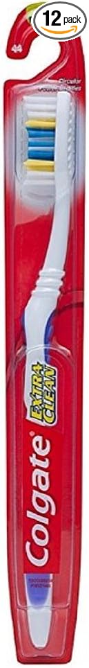 Colgate Extra Clean Medium Toothbrush 1 ea - Colors May Vary (Pack of 12)