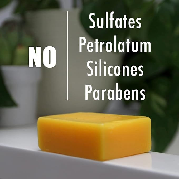Turmeric Soap - All Natural Gentle Cleanser for All Skin Types. No Stain Face & Body Cleanser for Men, Women & Teens.