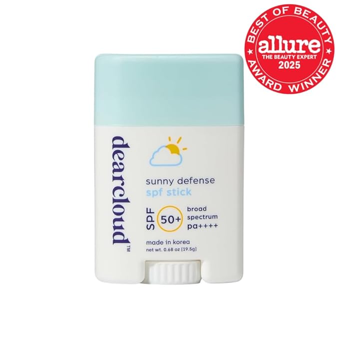 dearcloud Sunny Defense Sunscreen Stick SPF 50+ PA++++ – Korean Sunscreen for Face & Travel Size (.68 oz)