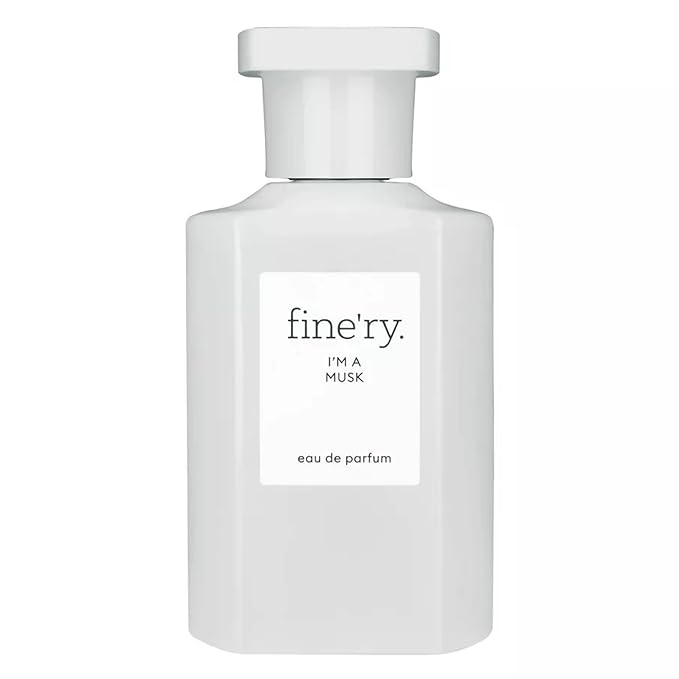 Fine'ry I'm a Musk Perfume for Women & Men, Unisex Cologne - Fluffy Musk, Cotton Blossom & Creamy Sandalwood - Clean, Cozy, Full Size, Long-Lasting Hair & Body Parfum Fragrance (60mL)