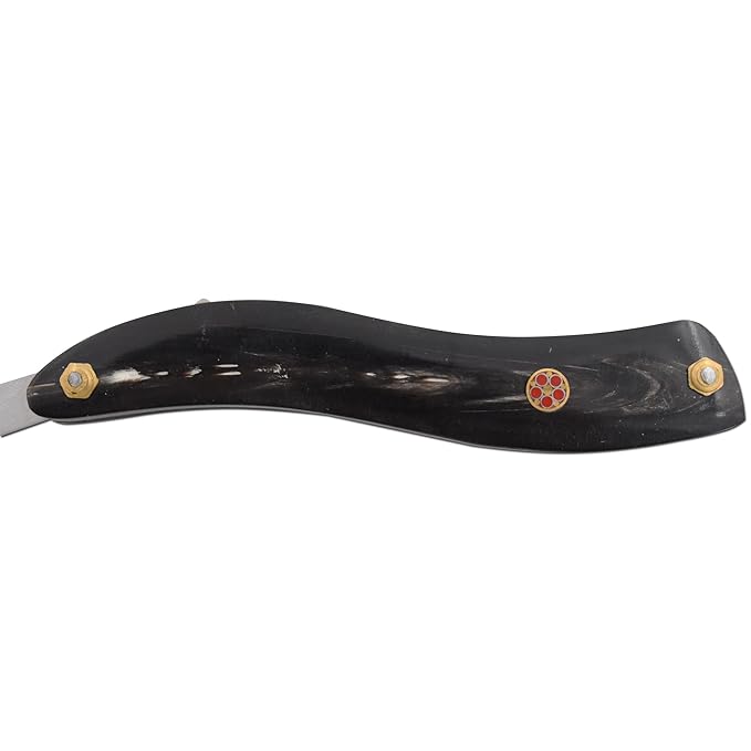 Straight Razor | Straight Edge-Razor Red Wood & Bone Handle- Sharp | High Hardness Stainless Steel Cutthroat Straight Edge Blade | Barber Razor (220)