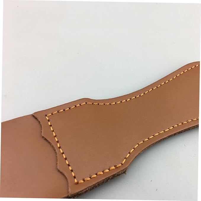 NOLITOY Longevity 2pcs Pure Cowhide Razor Strop Barber Strop for Razor Sharpening Durable Versatile