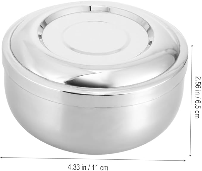 Men's Large Deep Shaving Soap Bowl Lid Shaving Mug Compact and Practical Design for Cleanliness and Comfort