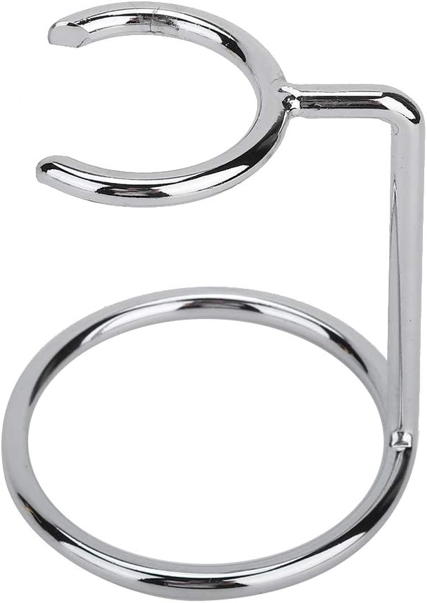 Milltrip Stainless Steel Shave Brush Stand - Men's Shaving Brush Holder Travel Shaving Brush Stand for Salon, Home, and Travel, Fits Most Shaving Brushes and Razors