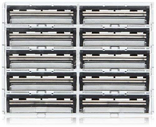 Taconic Shave 100 Twin Blade Razor Cartridges With Lubricating Strip - Compatible With All Gillette Trac 2 , G2, G II, Contour, Vector And Gillette Atra Razor Handles - Made In The Usa