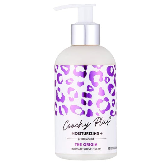 Coochy Plus Intimate Shaving Cream MOISTURIZING Plus The Origin for Pubic, Bikini Line, Armpit and More - Rash-Free with Patent-Pending Formula–Prevents Razor Burns & Bumps, in-Grown Hairs, Itchiness