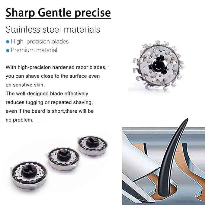HQ9 Replacement Heads Compatible With Norelco Replacement Heads Hq9 For Philips HQ9 SpeedXL Shavers Blades,HQ9 Replacement Blades For Model 8140xl 8160xl 8170xl 8240xl 8171xl 8160xl 8150xl 6 Pack