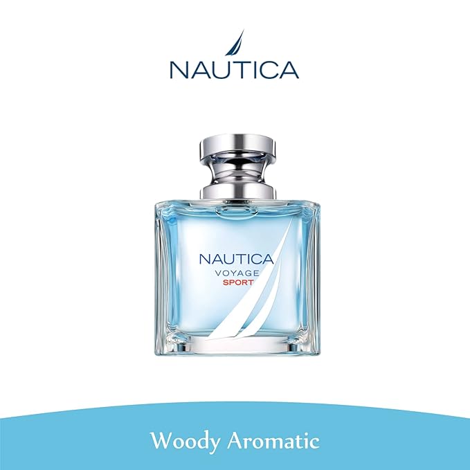 Nautica Voyage Sport Eau de Toilette 1.7 fl oz (Pack of 1), Notes of Spicy Mint, Cardamom, and Musk, Men's Fragrance, Long Lasting, Everyday Fragrance, Travel Size