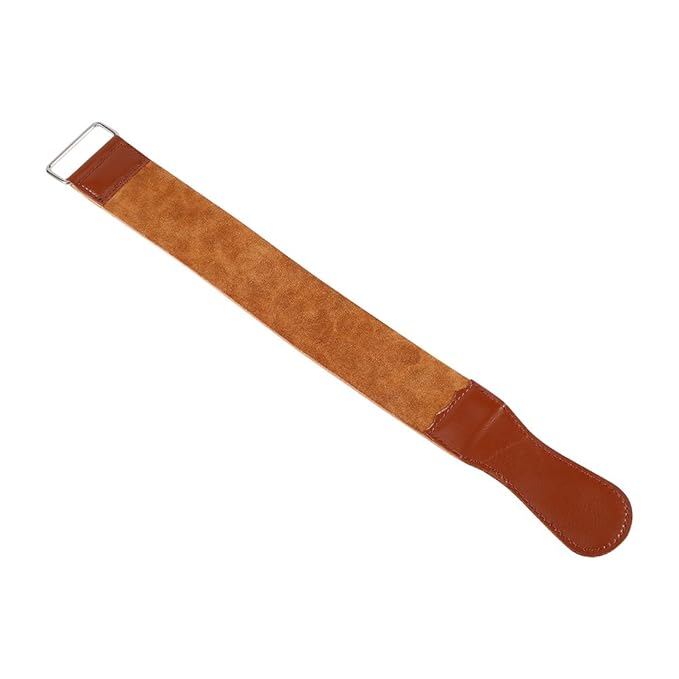 Barber Strop Leather, Leather Strop for Straight Sharpening and Smooth, Sharpening Strap, 8.5" Straight Strops Cow Strap Hair Removal Strops