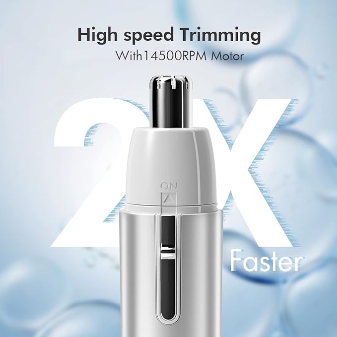TOUCHBeauty Electric Nose Hair Trimmer for Women, Painless & Portable, Hypoallergenic Round Tip, Portable Trimmer with AAA Battery Powered, Easy Clean Travel-Friendly Groomer, Ideal Christmas Day