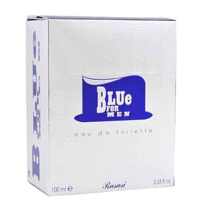 Rasasi Blue Eau De Toilette Spray for Men, 3.4 Ounce