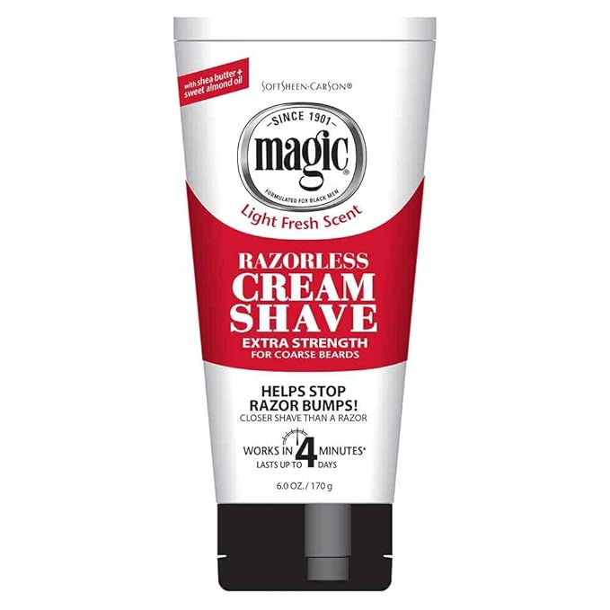 Magic Razorless Cream Shave Extra Strength 6 Ounce (Pack of 6)
