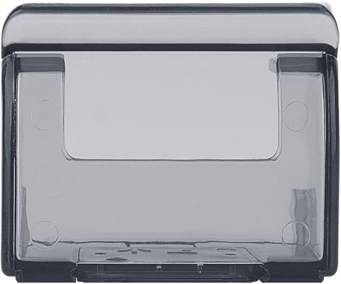 LUEXBOX 2 Pcs Plastic Razor Holders with Cover for Shower Wall, Self Adhesive Waterproof Razor Rack for Bathroom, Compatible with Fusion 5 Proglide, Mach 3 Classic(Grey)